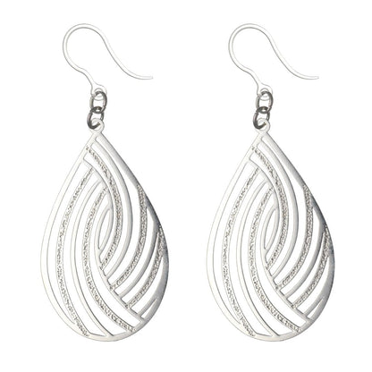Large Teardrop Swirl Dangles