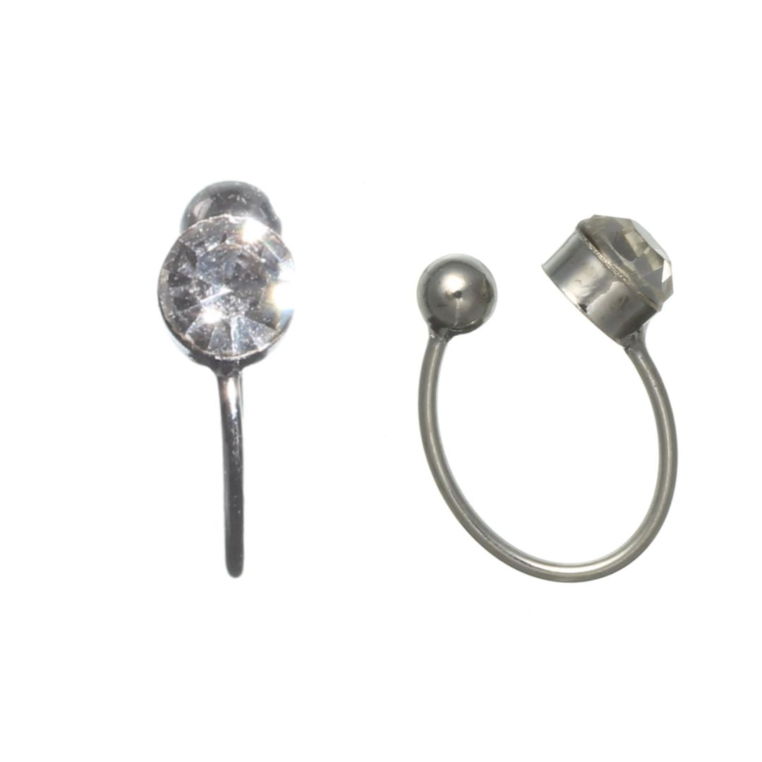 Rhinestone Clip-On Earrings