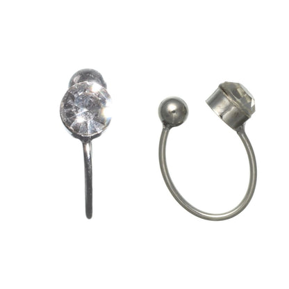 Rhinestone Clip-On Earrings