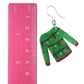 Exaggerated Ugly Christmas Sweater Earrings (Dangles) - dangle - size