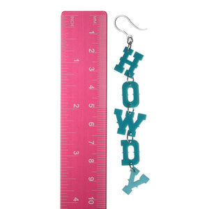 Exaggerated Howdy Earrings (Dangles) - size