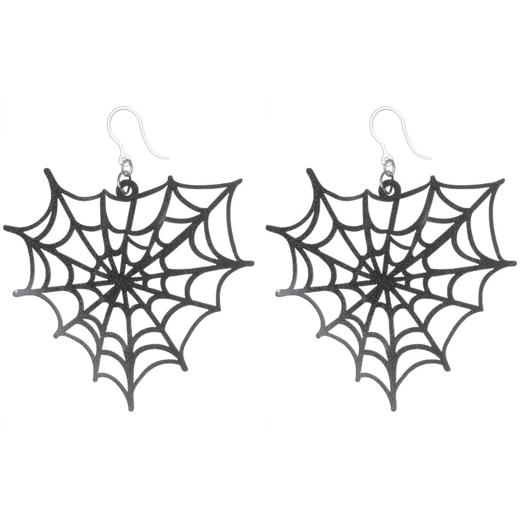 Exaggerated Spider Web Earrings (Dangles)