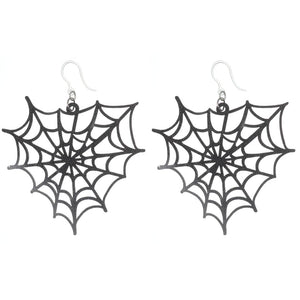 Exaggerated Spider Web Earrings (Dangles)