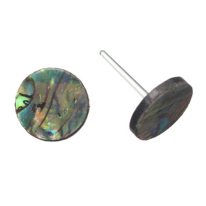 Abalone Studs Hypoallergenic Earrings for Sensitive Ears Made with Plastic Posts