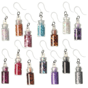 Glitter Bomb Dangles Hypoallergenic Earrings for Sensitive Ears Made with Plastic Posts