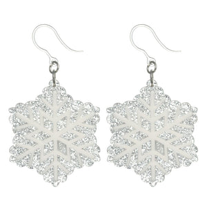 Sparkly Snowflake Earrings (Dangles)