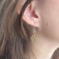 Painted Paw Print Dangles Hypoallergenic Earrings for Sensitive Ears with Plastic Posts
