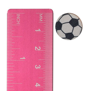 Wooden Volleyball Earrings (Studs) - size
