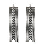 Exaggerated Dripping Bling Earrings (Dangles) - black