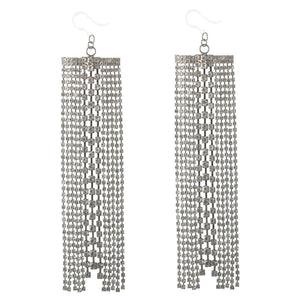 Exaggerated Dripping Bling Earrings (Dangles) - faux diamond