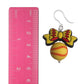 Bow Softball Drop Earrings (Dangles) - size