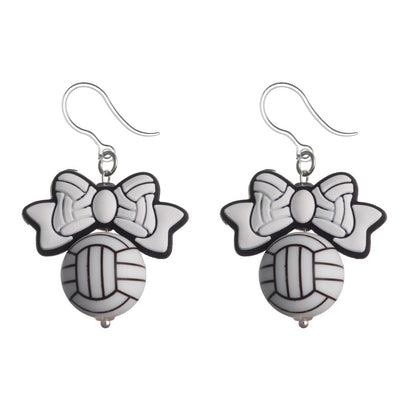 Bow Volleyball Drop Earrings (Dangles)