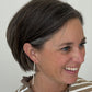 Faux Diamond Drip Dangles Hypoallergenic Earrings for Sensitive Ears with Plastic Posts