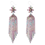 Exaggerated Dripping Flower Bling Earrings (Dangles)