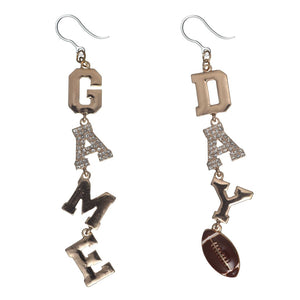 Game Day Dangles Hypoallergenic Earrings for Sensitive Ears Made with Plastic Posts