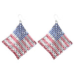 Exaggerated American Flag Earrings (Dangles)