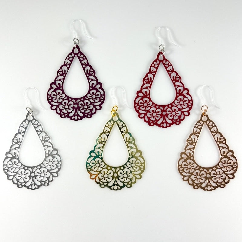 Cascading Bouquet Earrings (Dangles) - all colors