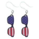 Patriotic Sunglasses Earrings (Dangles)