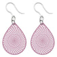 Whirly Earrings (Dangles) - light pink