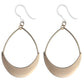 Hollow Water Drop Earrings (Dangles) - gold