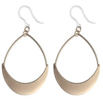Hollow Water Drop Earrings (Dangles) - gold