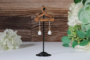 Faux Pearl Drop Dangles Hypoallergenic Earrings for Sensitive Ears with Plastic Posts