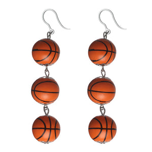 Triple Basketball Drop Earrings (Dangles)