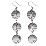 Triple Volleyball Drop Earrings (Dangles)