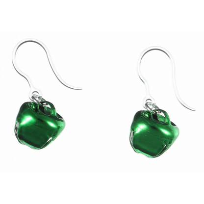 Festive Jingle Bell Earrings - large - green