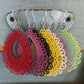 Large Lace Teardrop Earrings (Dangles) - various colors