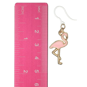 Flamingo Dangles Hypoallergenic Earrings for Sensitive Ears Made with Plastic Posts