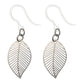 Chevron Leaf Dangles Hypoallergenic Earrings for Sensitive Ears Made with Plastic Posts