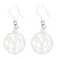 Candy Cane Ornament Earrings (Dangles) - white
