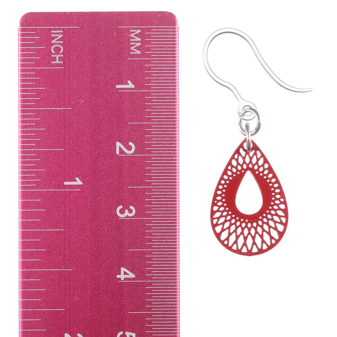 Tiny Teardrop Earrings (Dangles) - size