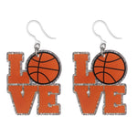 Love Basketball Earrings (Dangles)