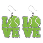 Love Tennis Earrings (Dangles)