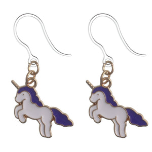 Unicorn Dangles Hypoallergenic Earrings for Sensitive Ears Made with Plastic Hooks