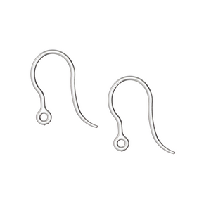 Hypoallergenic Clear Plastic Hook Earrings (Blanks)