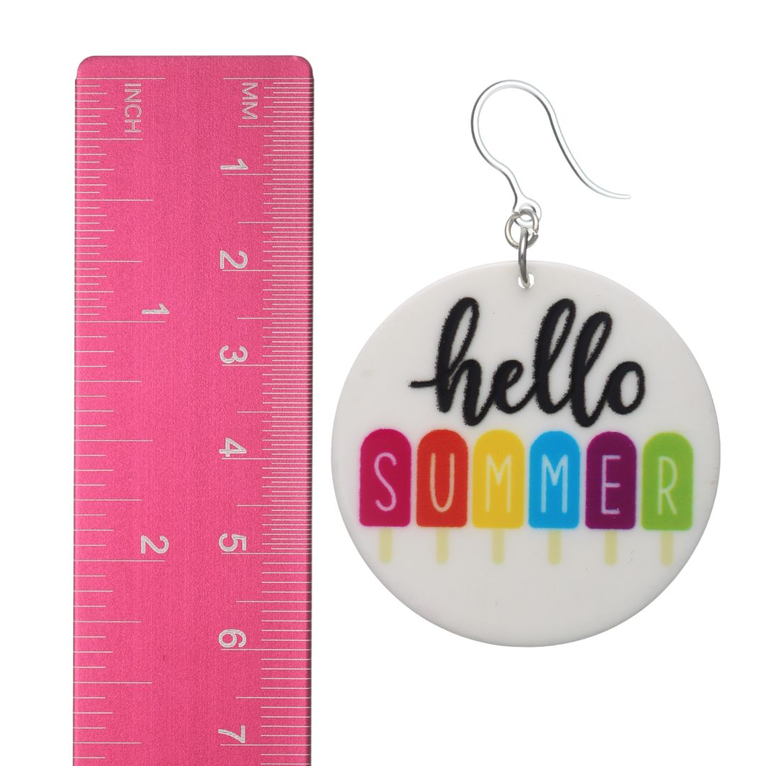 Hello Summer Earrings (Dangles) - size
