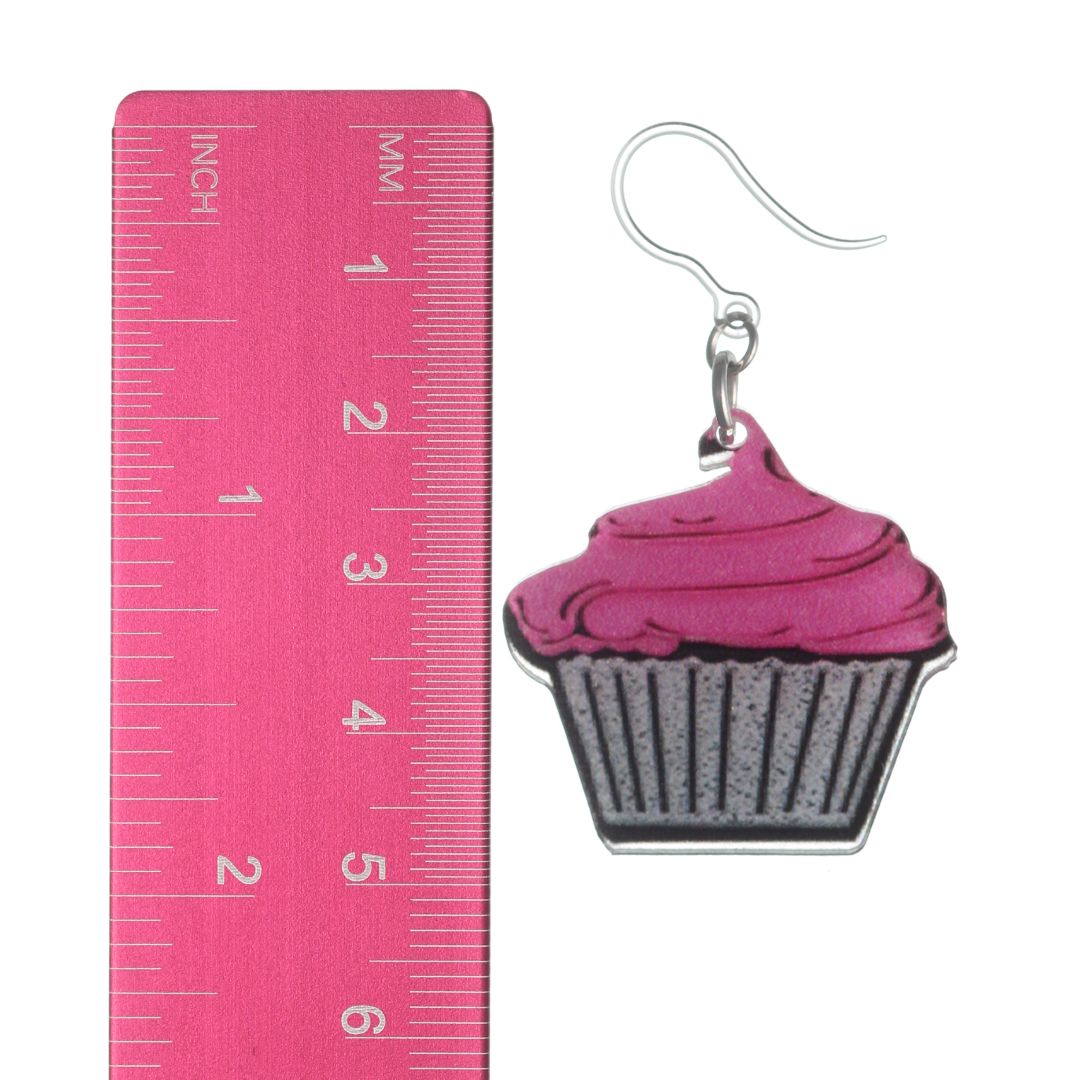 Cupcake Earrings (Dangles) - size