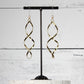 Infinity Spiral Dangles Hypoallergenic Earrings for Sensitive Ears with Plastic Posts