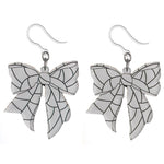 Volleyball Skin Bow Earrings (Dangles)