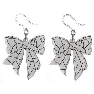 Volleyball Skin Bow Earrings (Dangles)