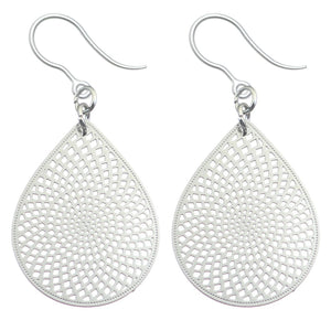 Whirly Earrings (Dangles) - silver
