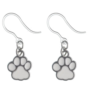 Paw Print Dangles Hypoallergenic Earrings for Sensitive Ears Made with Plastic Posts
