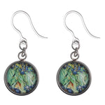 Glass Van Gogh Irises Earrings (Dangles)