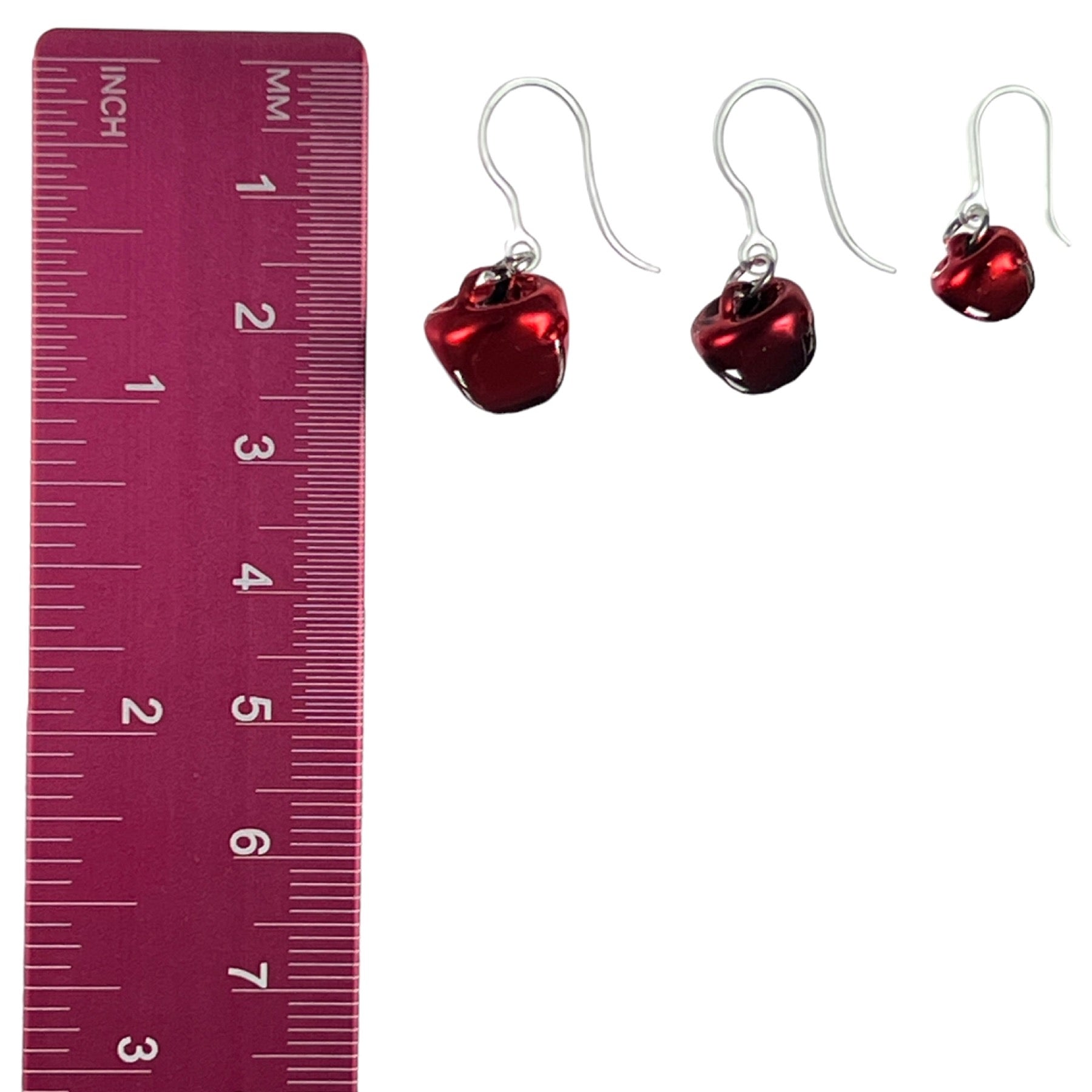 Festive Jingle Bell Earrings - sizes