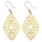 Intricate Diamond Earrings (Dangles) - gold