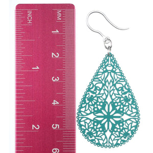 Lacey Teardrop Earrings (Dangles) - size