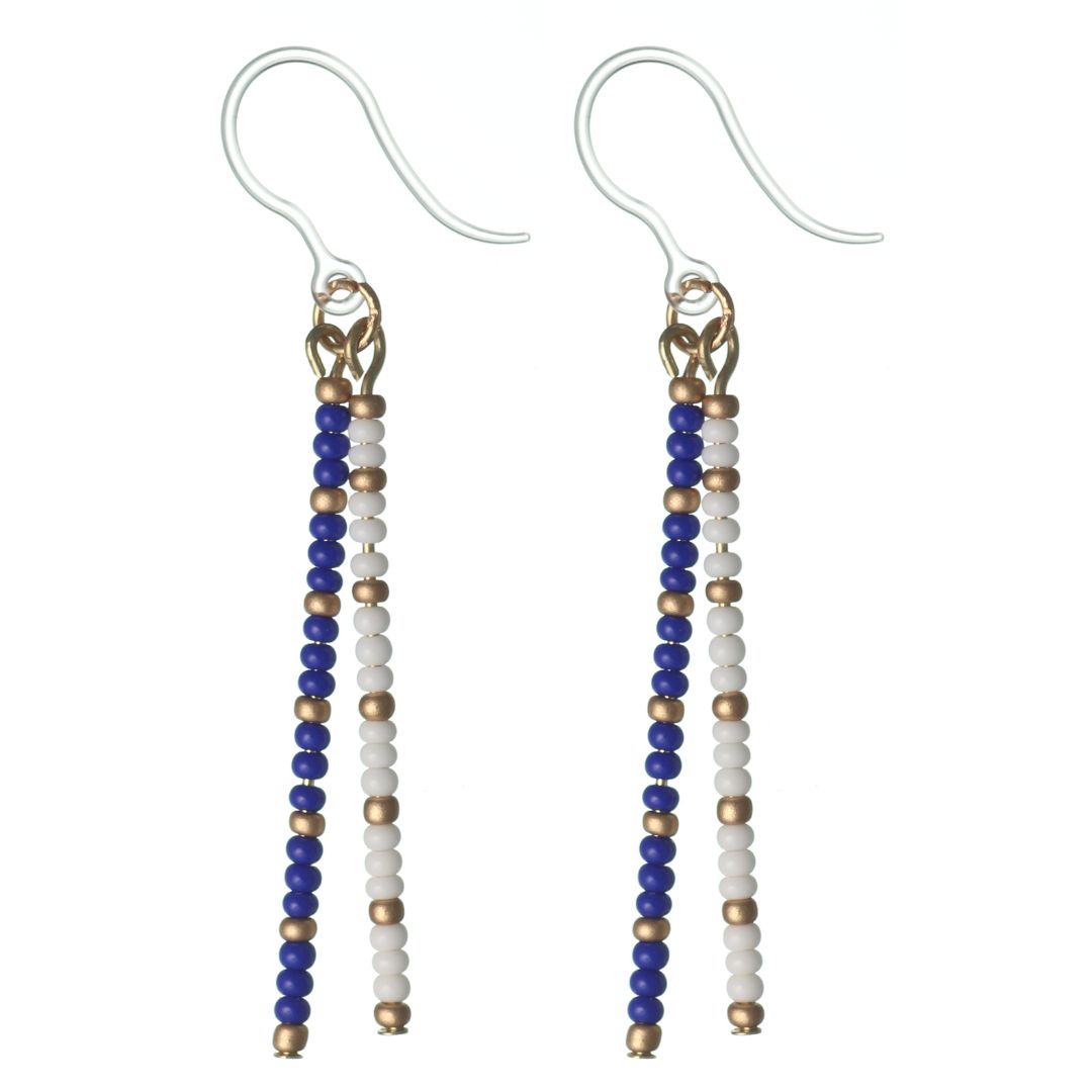 Seed Bead Bar Earrings (Dangles)